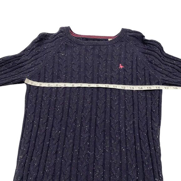 Jack Willis Women's Tinsbury Cable Knit Crew Sweater Navy Blue US Size‎ 10 - Picture 6 of 7